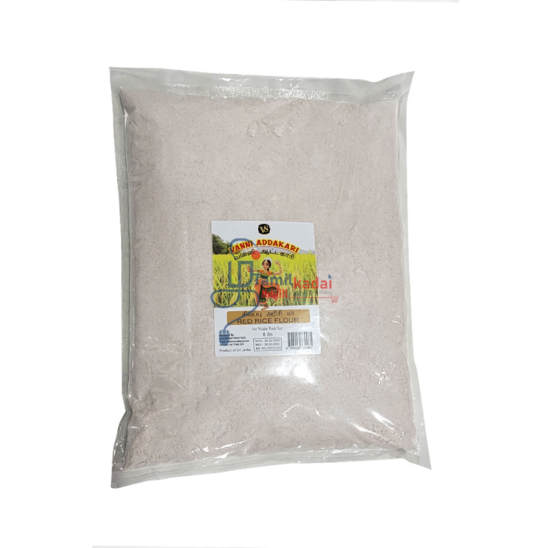 Aattakari Roasted Red Rice Flour (6 X 8Lb) -VS-வறுத்த சிவப்பு அரிசி மா